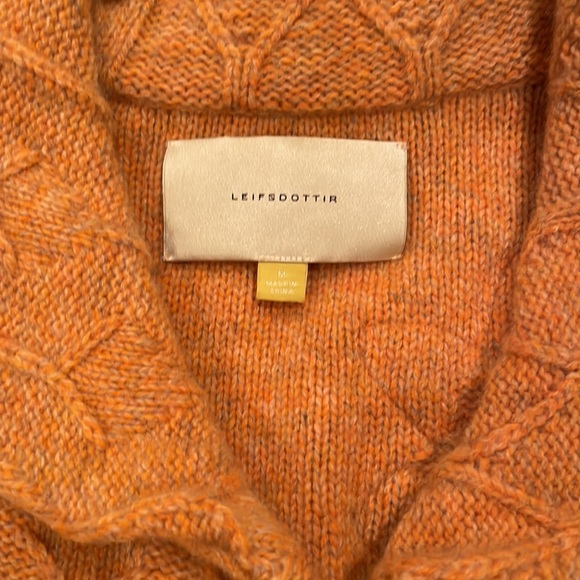Rare! Leifsdottir Rust Sweater SZ M Anthropologie - Picture 3 of 5